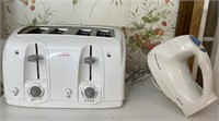 Sunbeam toaster and Hamilton beach mixer