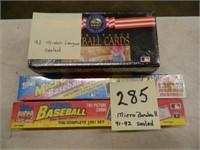 2 Micro Baseball & 1 Minor League Baseball Cards -
