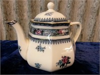 Wonderful Flo Blue Lidded Tea Pot