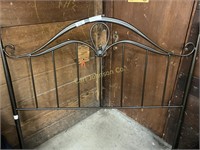 QUEEN METAL/ IRON HEADBOARD W/ RAILS