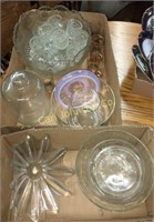 2 BOX LOT OF GLASSWARE