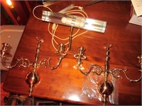 Brass Sconces & Picture Light