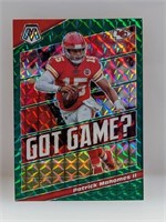 2020 Panini Mosaic Green Prizm Patrick Mahomes