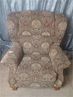 Floral patterned reclining chair 37"W  32"L  44"H