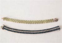 Sterling Multi-Gem Bracelets