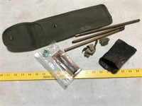 Wood/Brass Gun Cleaning Rod in Case Carrying M-67