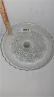 ornate glass cake stand