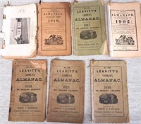 ANTIQUE FARMERS ALMANACS LEAVITT'S EARLY 1900's