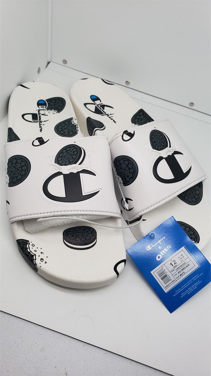 Champion X Oreo Slides Size 12M Cookie Print