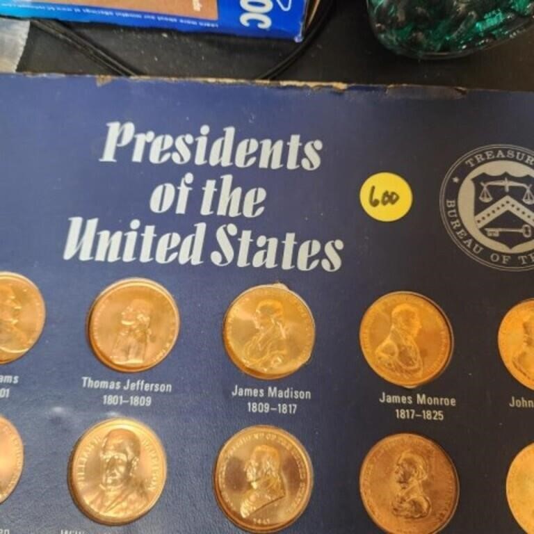 39 Presidents of the United States Metals Struck
