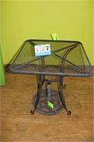 Wrought Iron Patio Table, Approx. 28" x 28"