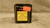 Open Box 458 Cal Bullets 500 Grain "X"