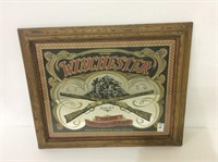 Framed Winchester Mirror Adv. 1873-The Gun that