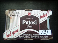 Potosi Beer 6 Pack Cardboard Holder with Cans