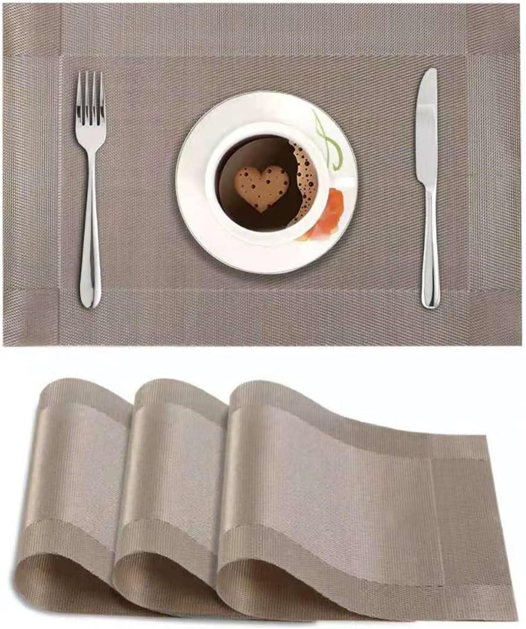 NEW-Heat Insulated Placemats 4pcs