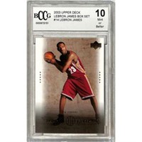 2003 Upper Deck Lebron James Rookie Wcg 10