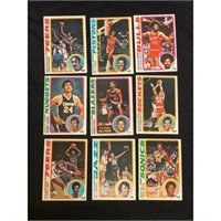 (17) 1978 Topps Basketball Cards With Stars