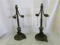 2 Vintage Brass Lamps