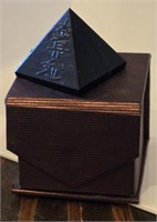 Boxed Black Obsidian Reiki Pyramid