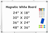 Amusight Double-sided Magnetic Whiteboard For Wall