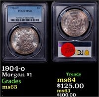 PCGS 1904-o Morgan Dollar $1 Graded ms63 By PCGS