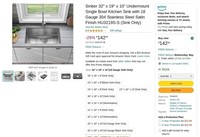 B9056  Sinber Undermount Single Bowl Kitchen Sink