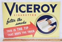 VINTAGE VICEROY CIGARETTE CARDBOARD SIGN