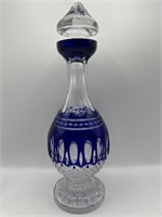 Waterford crystal cobalt blue Clarendon decanter