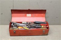 Tool Box with Contents, Approx 19"x7"x6"