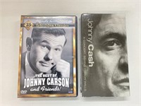 Vintage Johnny Cash & Johnny Carson DVDs