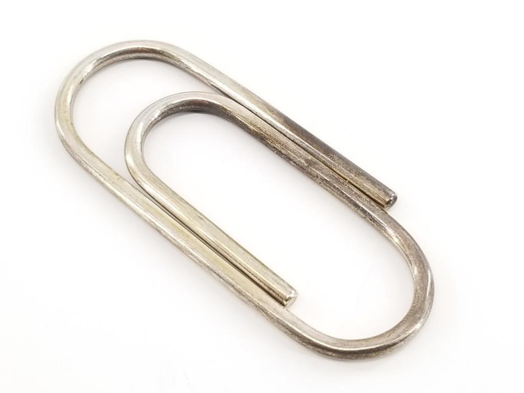 Large Sterling silver paper clip, 19 grams total w