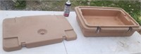Cambro plastic insulated food carrier.