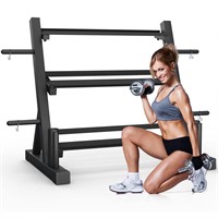 3-Tier Dumbbell Rack Stand for Home Gym, Free Weig