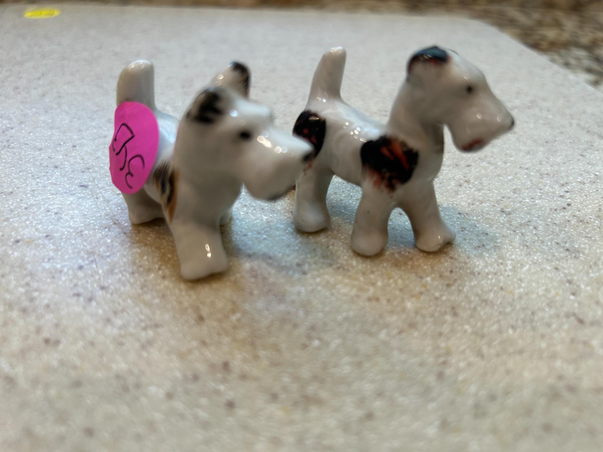 Scottish Terriers - Porcelain - Made In Japan