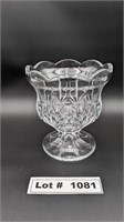 VINTAGE LARGE CRYSTAL VASE