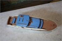 Vintage plastic toy boat