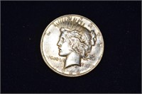 US 1926D Peace type silver dollar coin; as is