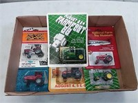assortment of ERTL 1/64 scale tractors and