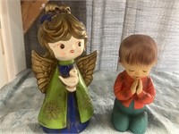 Angel & praying boy