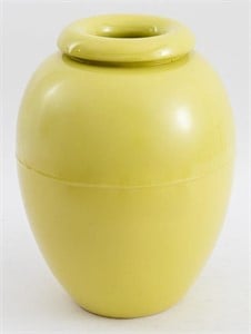 Yellow Glazed Ceramic Vase
