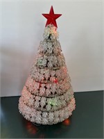 Handmade Christmas Tree made out of Plastic Beads