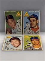 1954 Topps (4 Diff Cardinals) Partial Set of 115