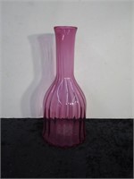 10" Cranberry Blown Glass Bell-Shaped Vase