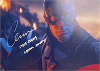 Autograph COA Captain America Photo