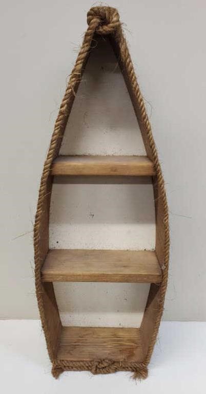 Wooden Boat Shelf
