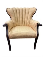 Scalloped Wingback Chair