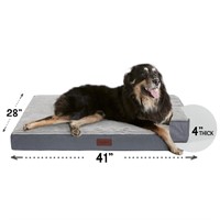 WF371  Ophanie Gray Orthopedic Dog Bed XL, 41"x28