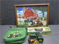 Large Lot of John Deere Tractor Collectibles