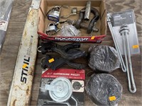 Stihl chain saw bars and locks, and misc