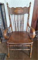 Oak Arm Chair, Antique